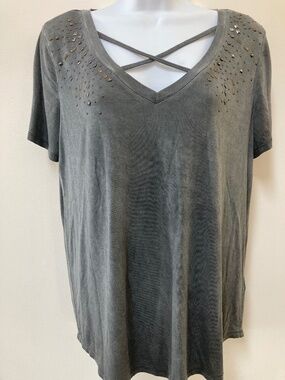 Rock & Republic Grey T-Shirt, Size M